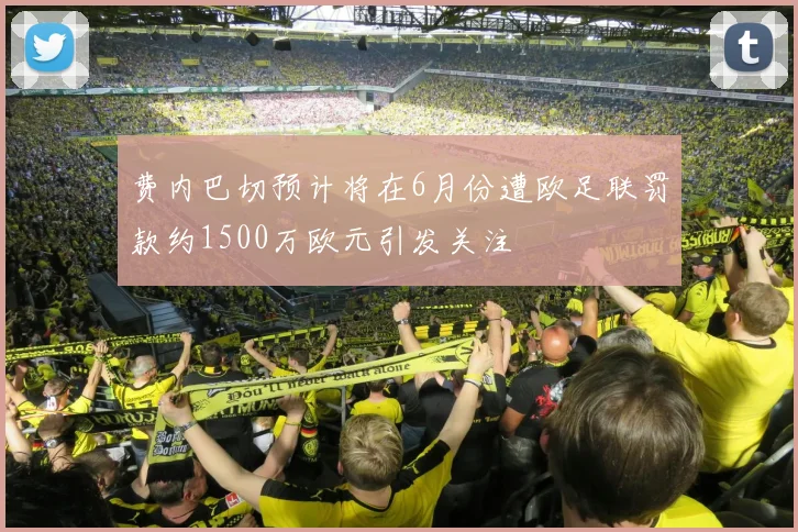 费内巴切预计将在6月份遭欧足联罚款约1500万欧元引发关注